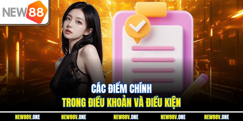 Các điểm chính trong điều khoản và điều kiện